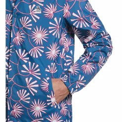 Leaf Print Rain Jacket