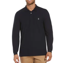 Long Sleeve Pique Polo