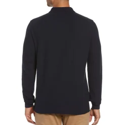 Long Sleeve Pique Polo
