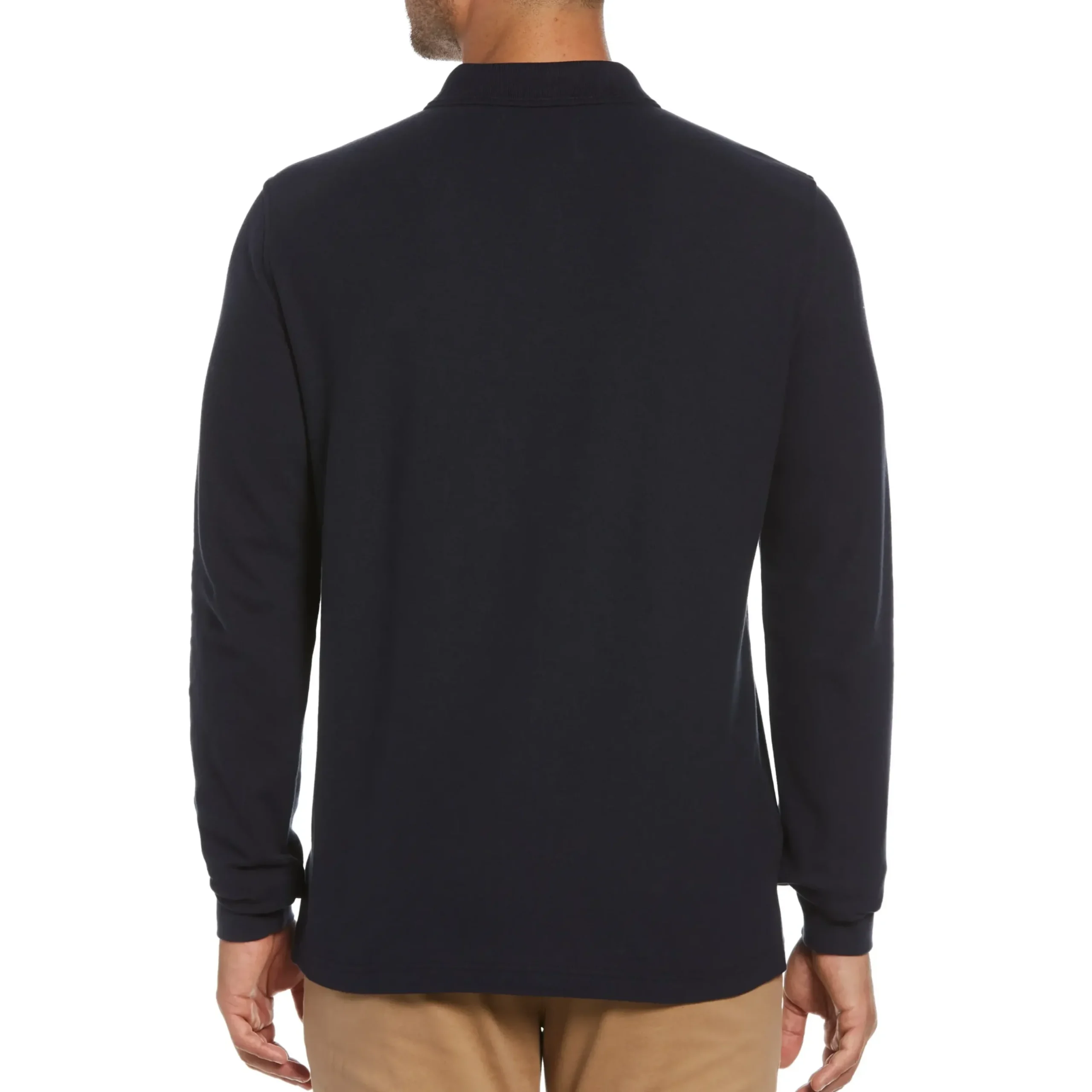 Long Sleeve Pique Polo