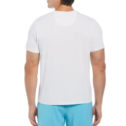 Marble Print Performance Tennis Tee