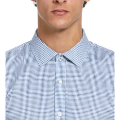 Micro Check Print Dress Shirt