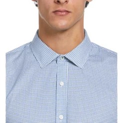 Micro Check Print Dress Shirt