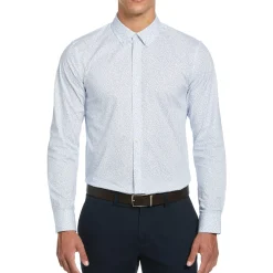 Micro Floral Print Dress Shirt