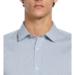 Mini Check Print Dress Shirt
