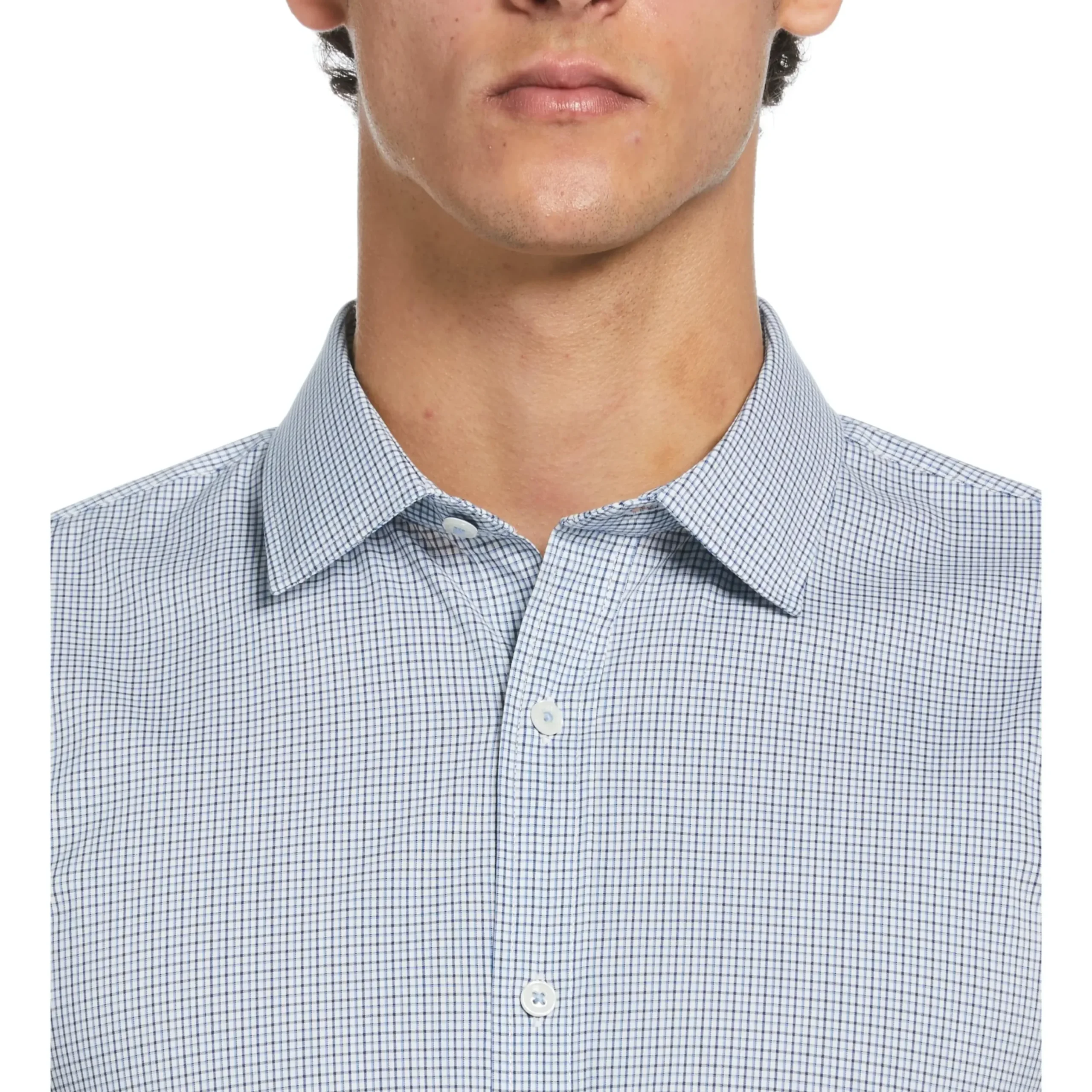 Mini Check Print Dress Shirt