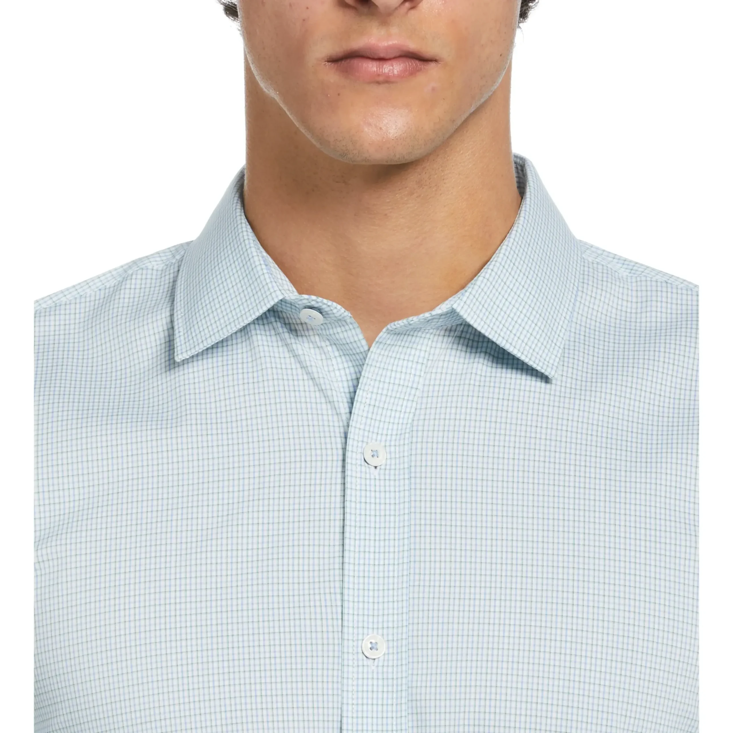 Mini Check Print Dress Shirt