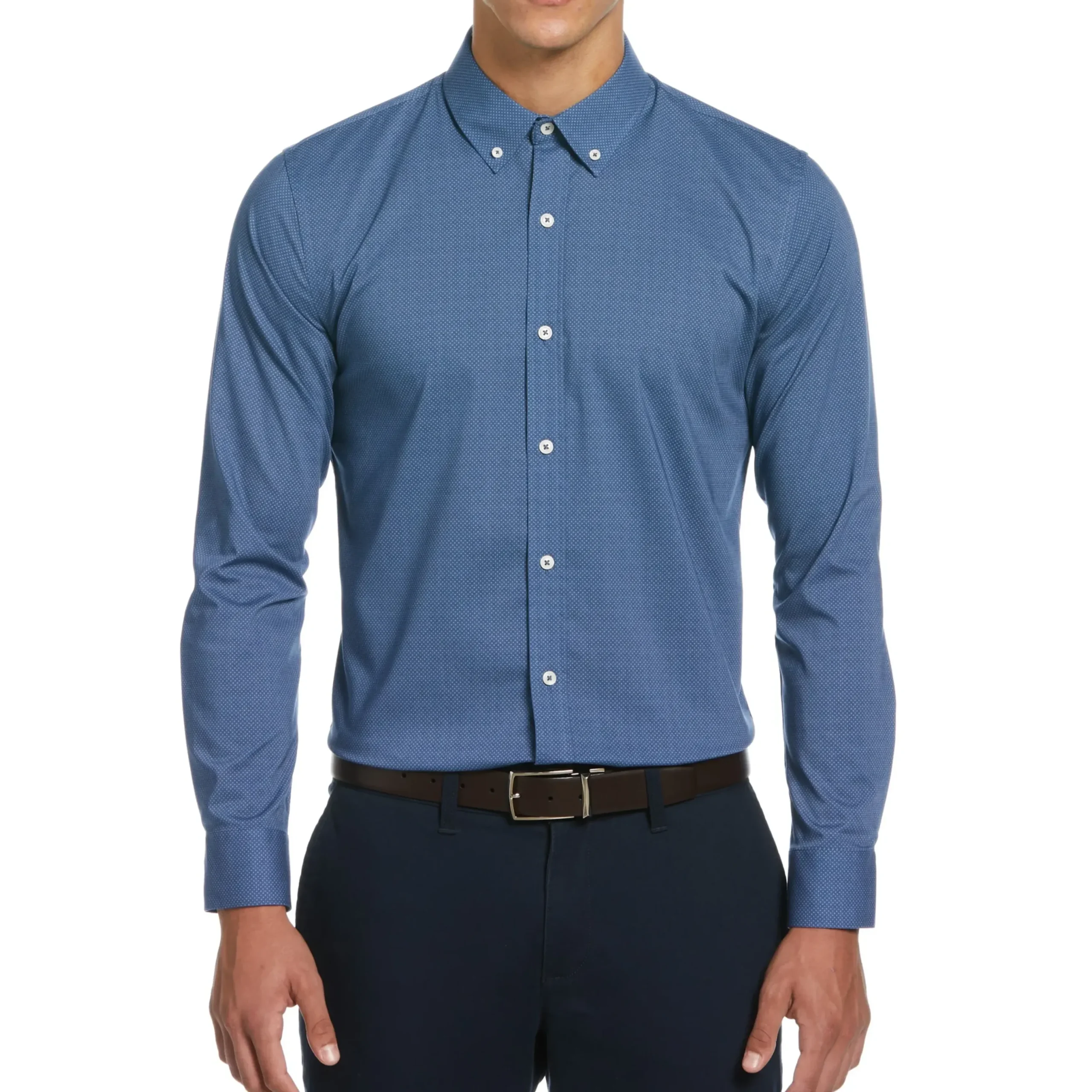 Mélange Dot Print Dress Shirt