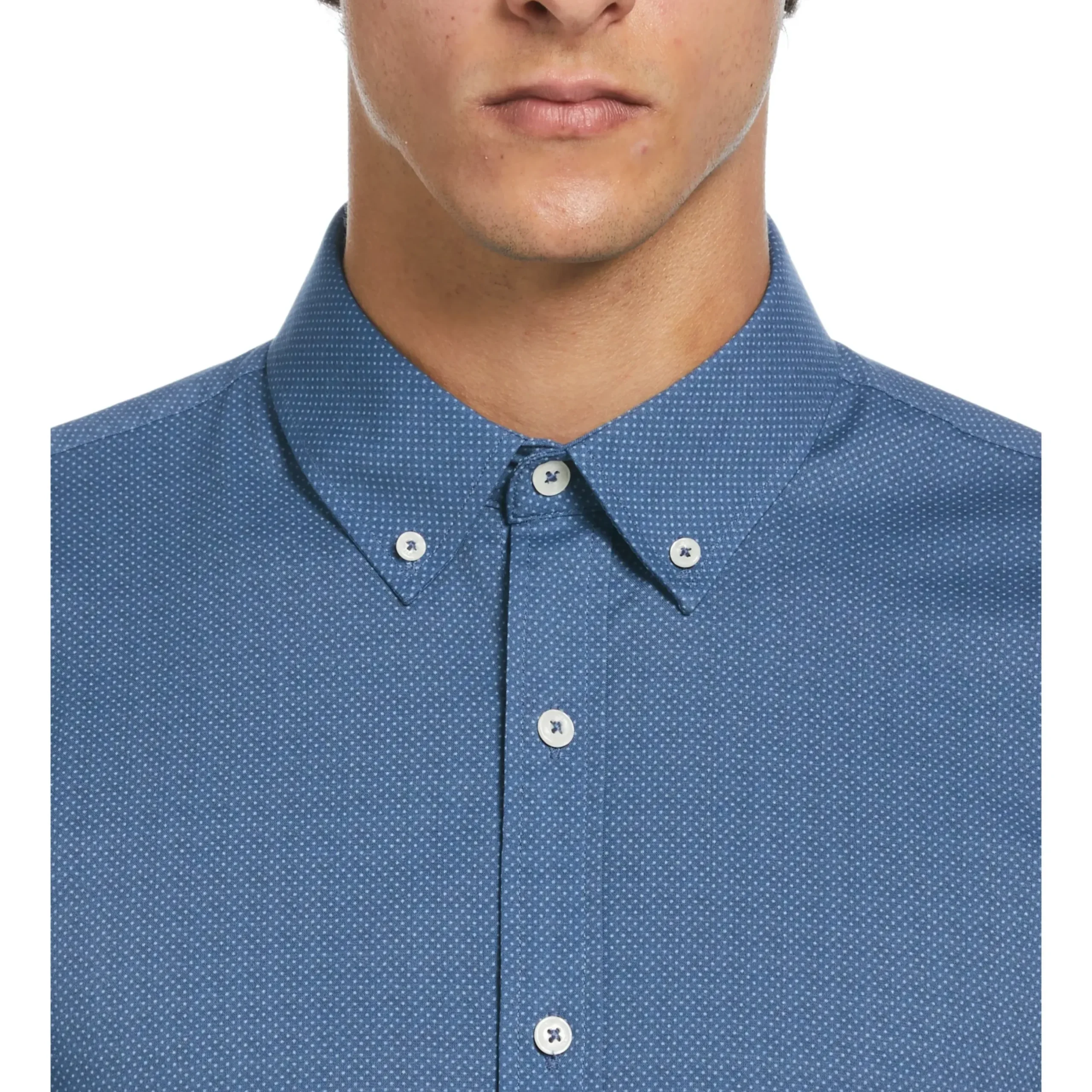 Mélange Dot Print Dress Shirt