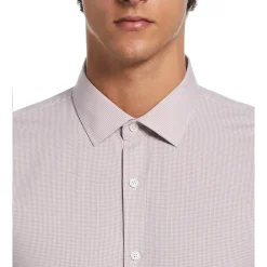 Modern Gingham Print Dress Shirt