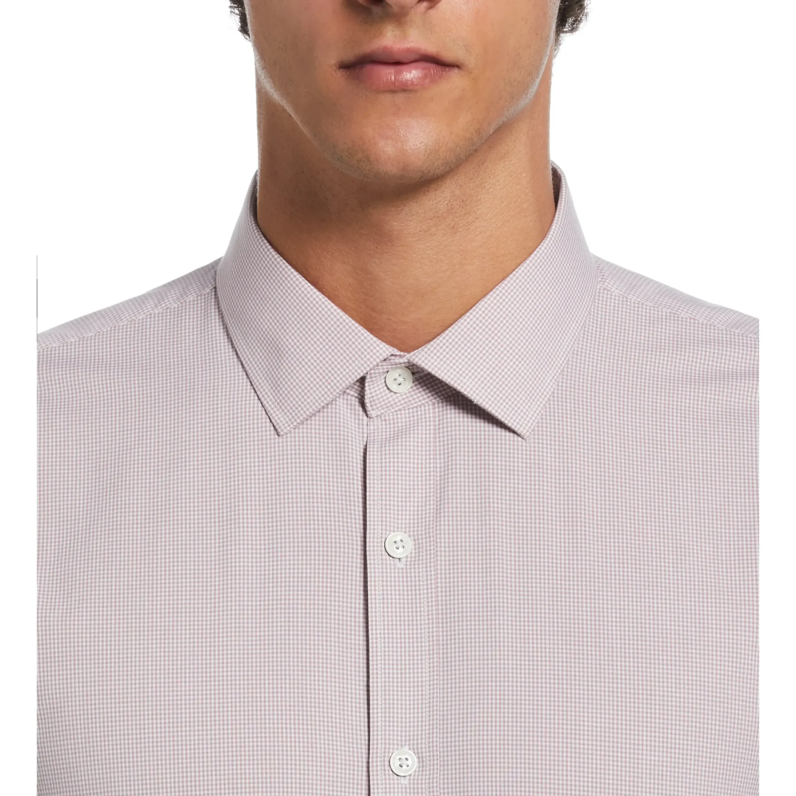 Modern Gingham Print Dress Shirt