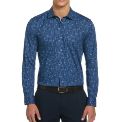 Night Floral Print Dress Shirt