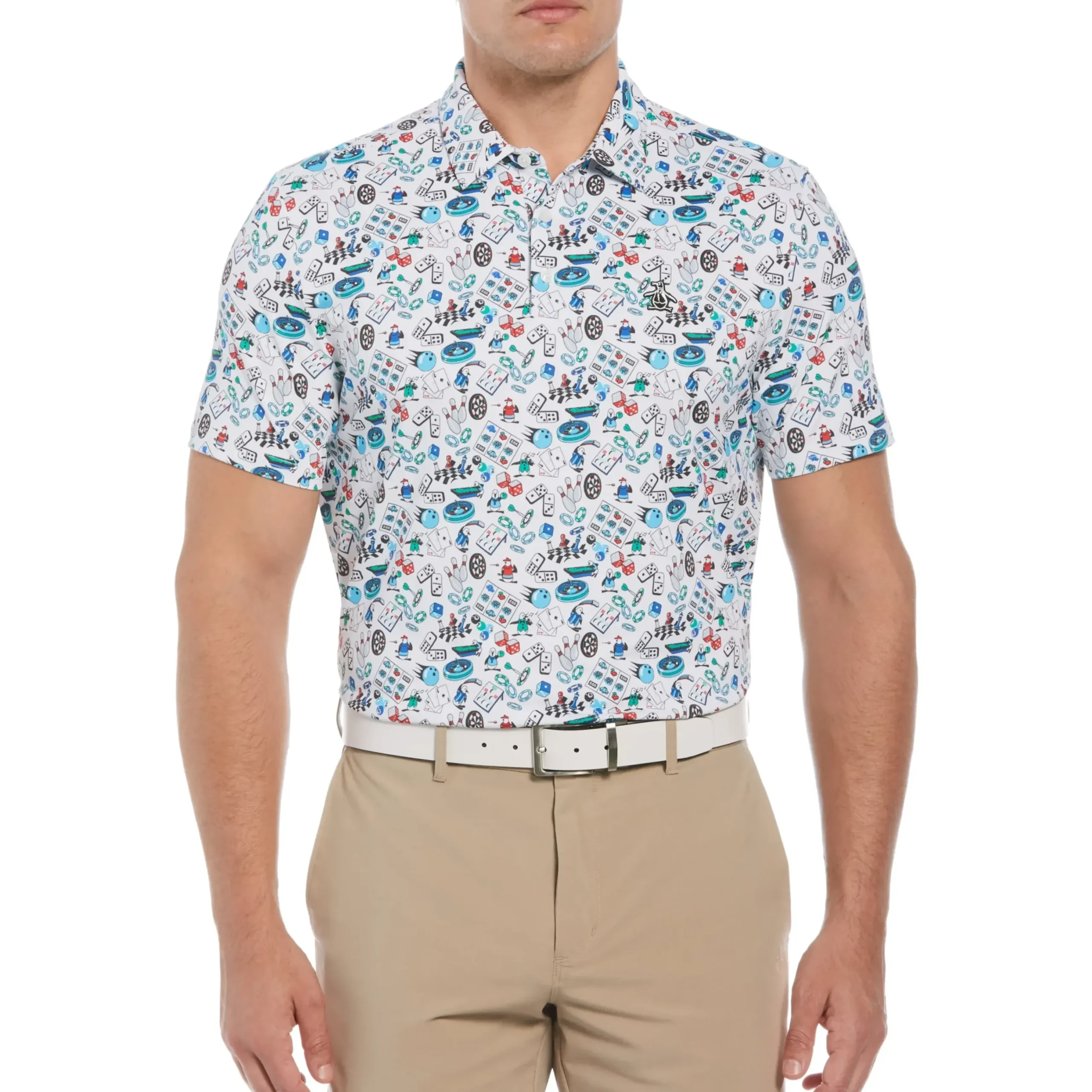 Novelty Games Print Golf Polo