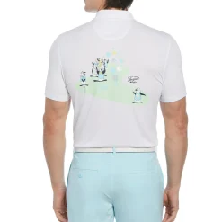 Oxford Graphic Print Golf Polo