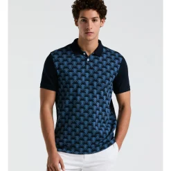 Palm Jacquard Front Polo