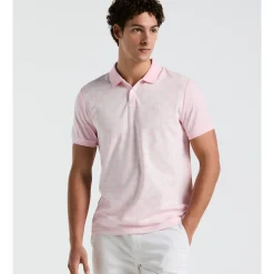 Palm Jacquard Front Polo