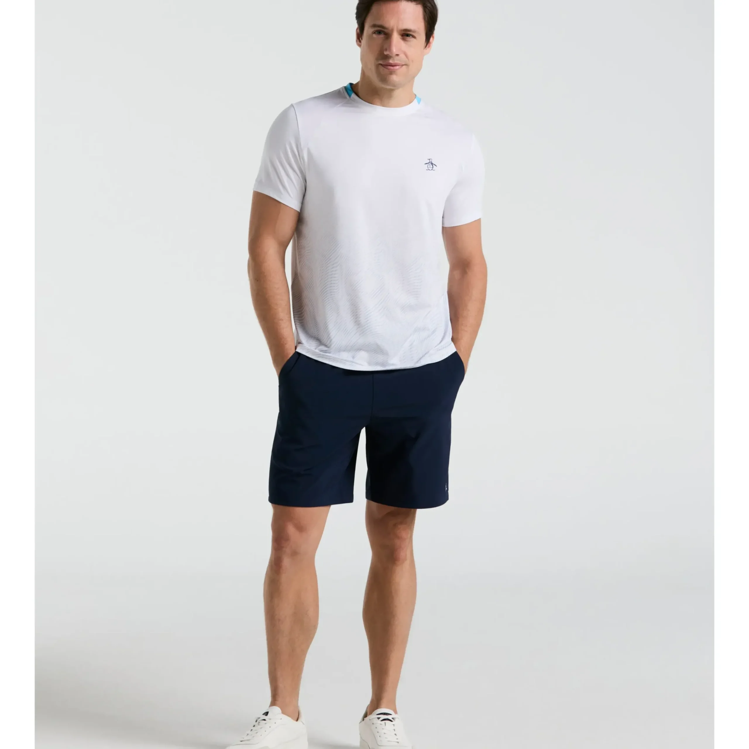 Performance Ventilated Blocked Tennis Crew Tee