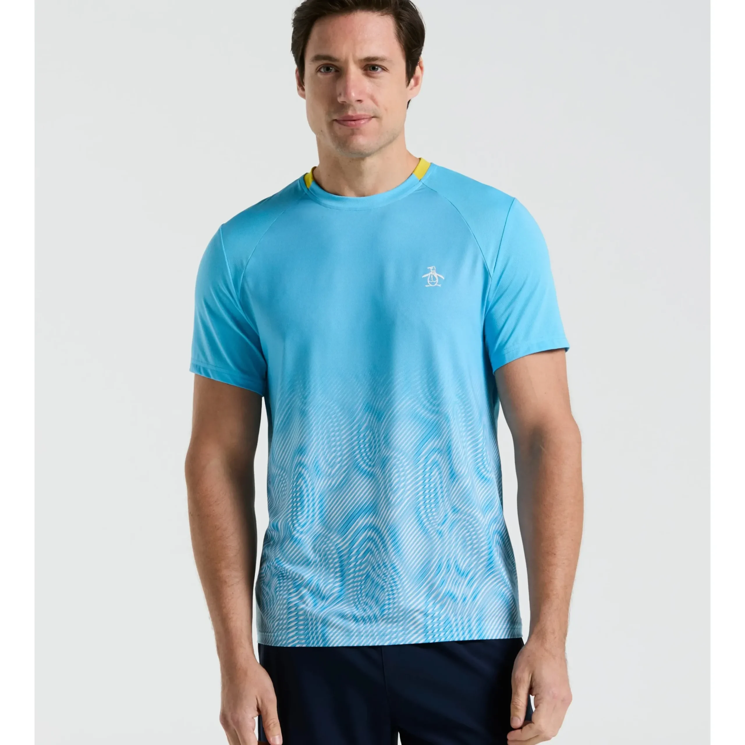 Performance Ventilated Blocked Tennis Crew Tee