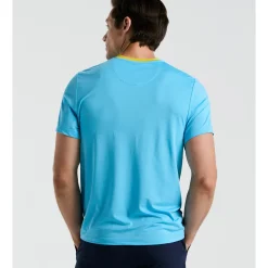 Performance Ventilated Blocked Tennis Crew Tee
