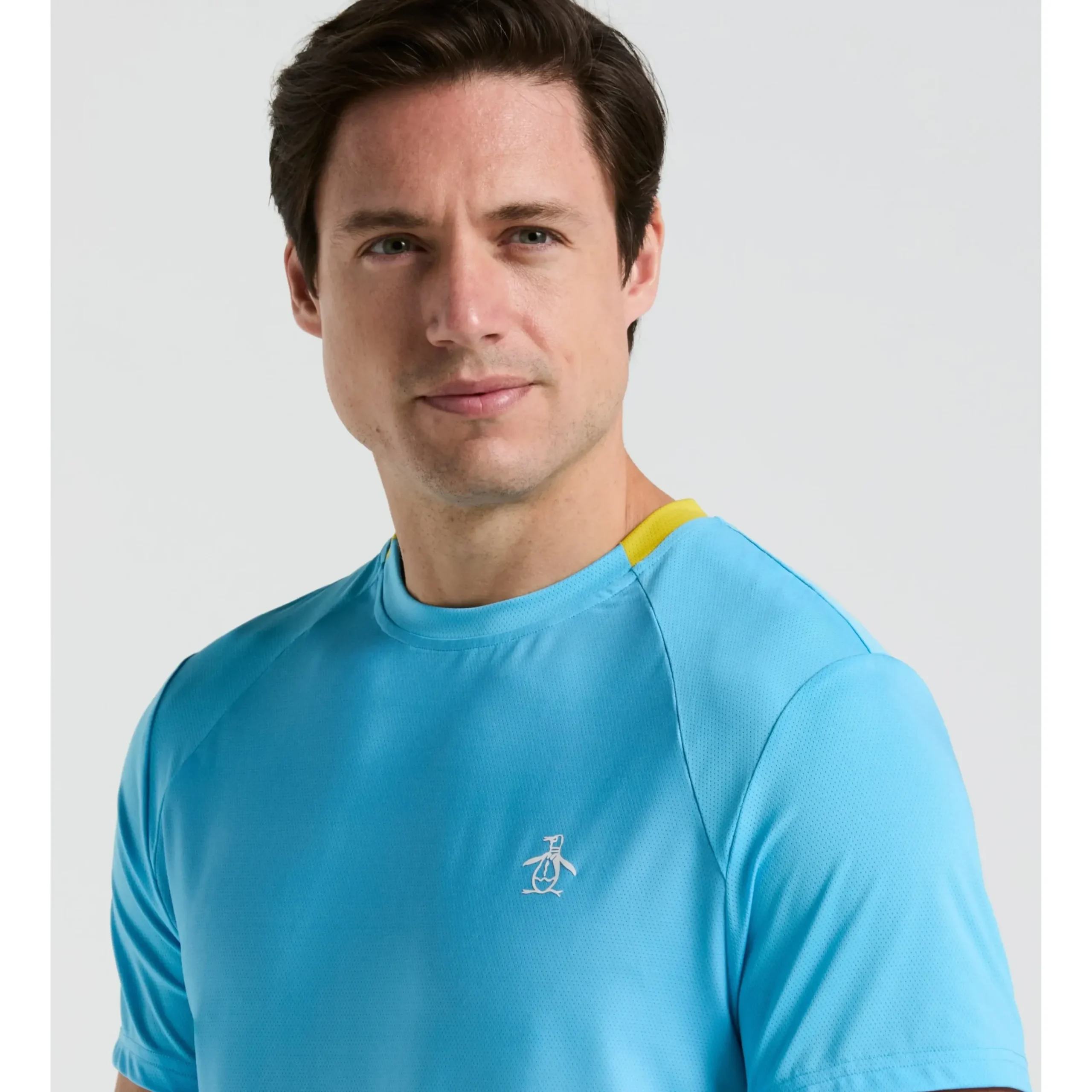 Performance Ventilated Blocked Tennis Crew Tee