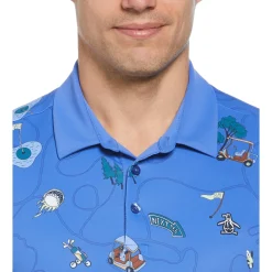 Pete’s Game Print Golf Polo