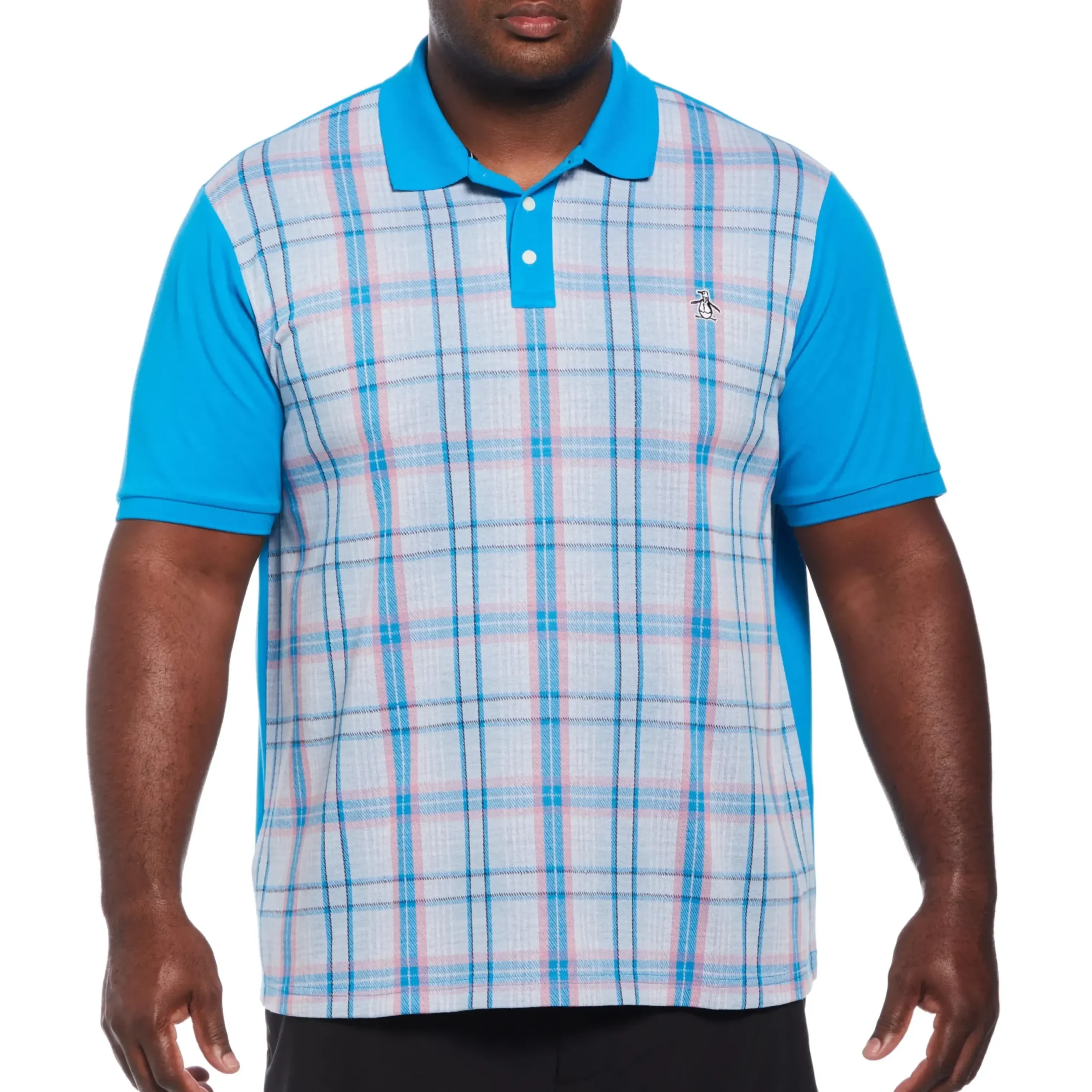 Plaid Front Polo