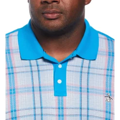 Plaid Front Polo