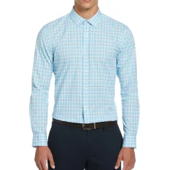 Plaid Print Dress Shirt