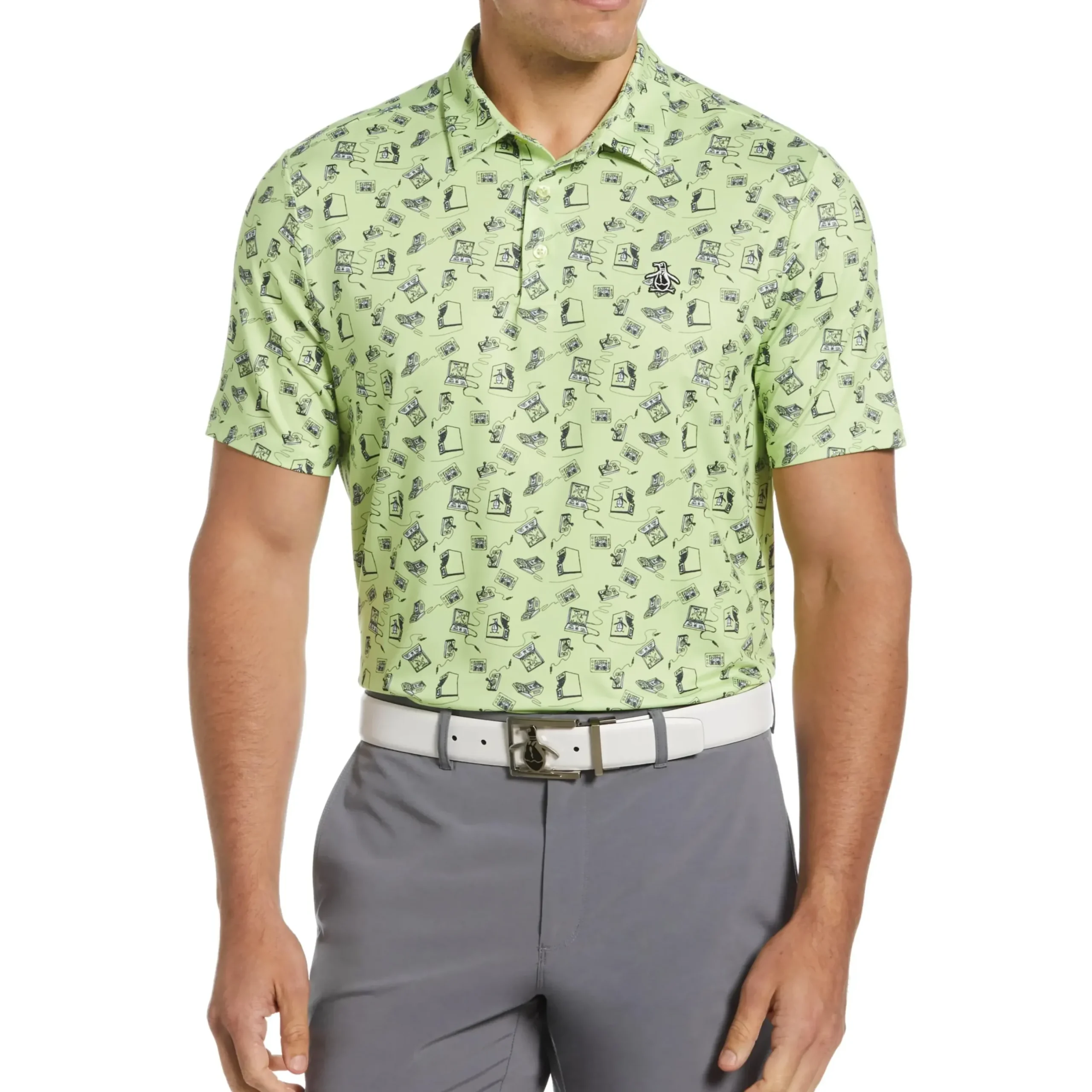 Retro Arcade Print Polo