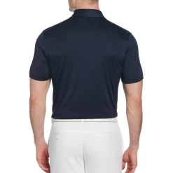 50's Color Block Print Golf Polo