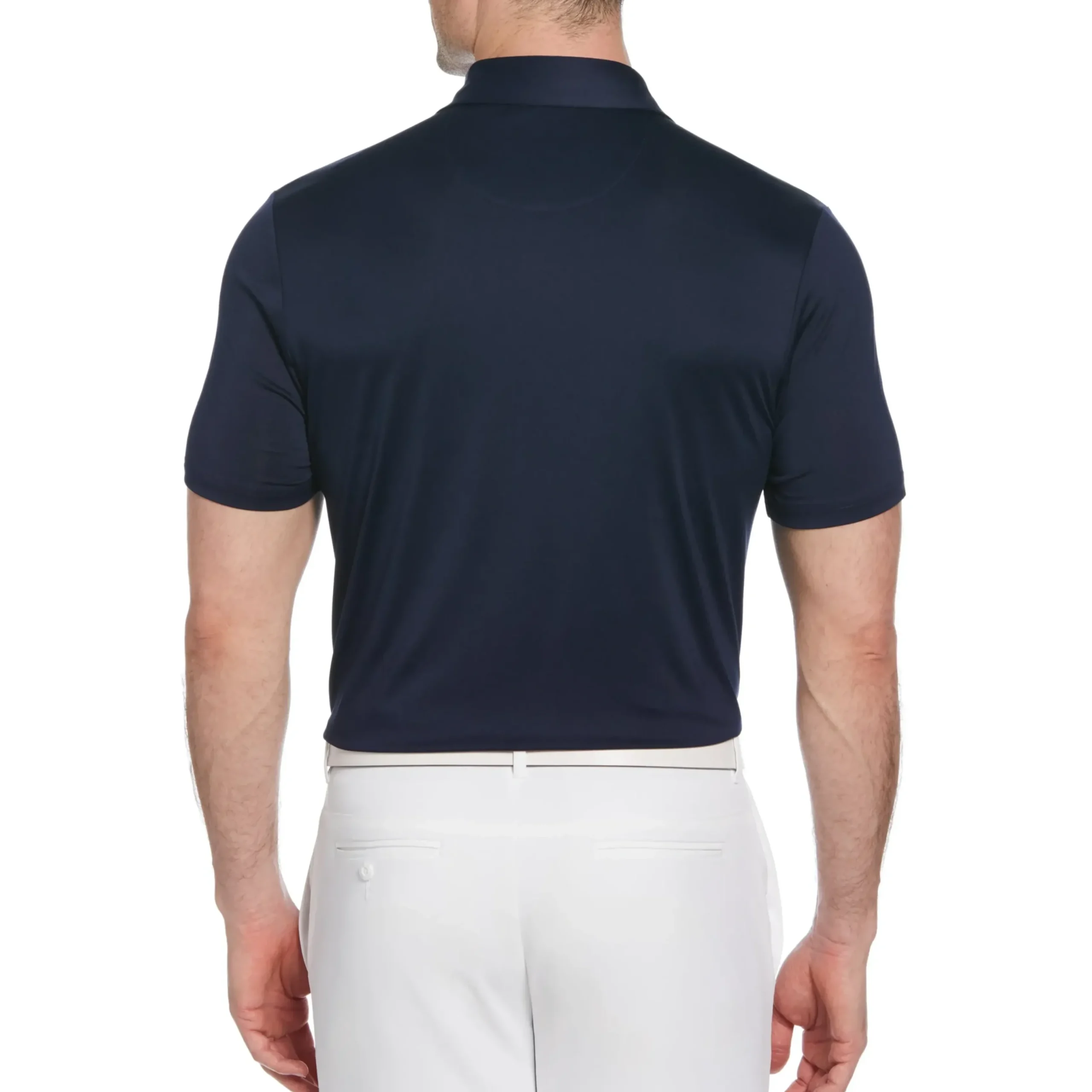 50's Color Block Print Golf Polo