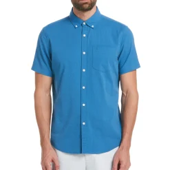 Seersucker Solid Color Shirt