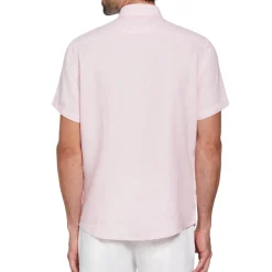 Short Sleeve Washed Linen Shirt