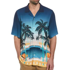 Viscose Pool Scene Shirt