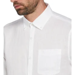 Washed Linen Shirt - Bright White