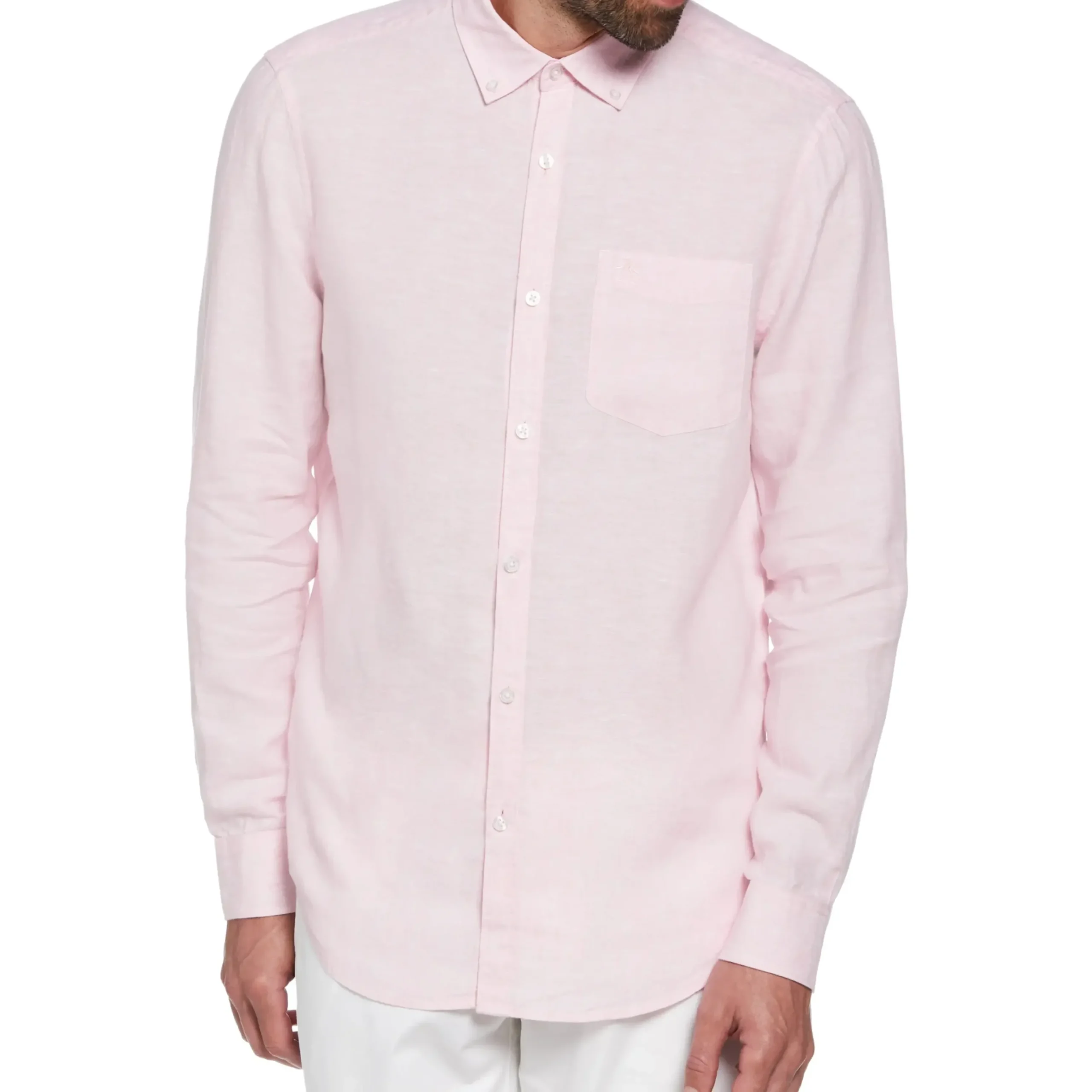 Washed Linen Shirt - Parfait Pink