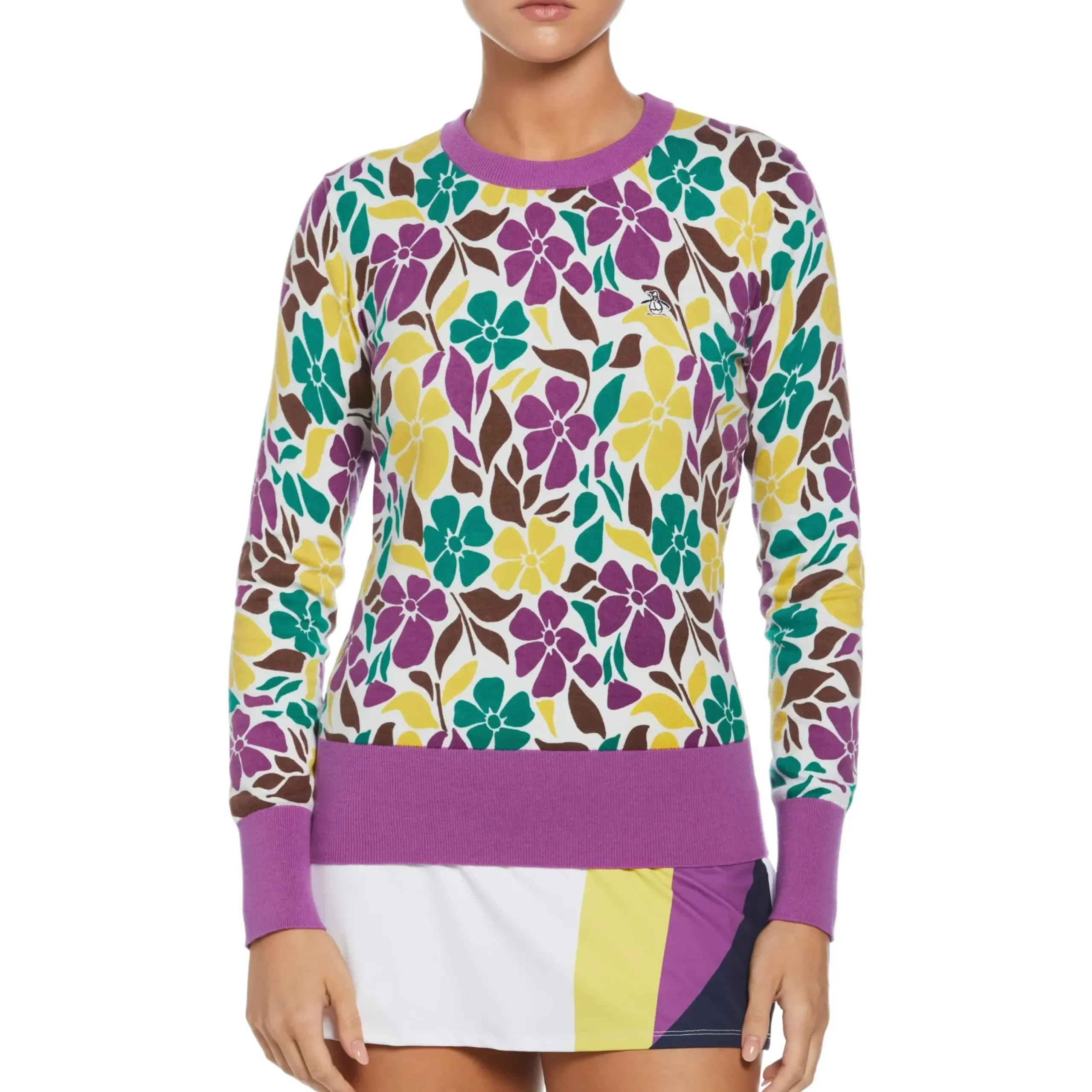 Women's Floral Print Pullover Sweater
