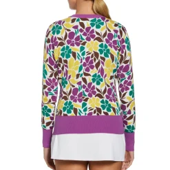 Women's Floral Print Pullover Sweater