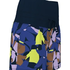 Womens High Waist Floral Print Tennis Shorts
