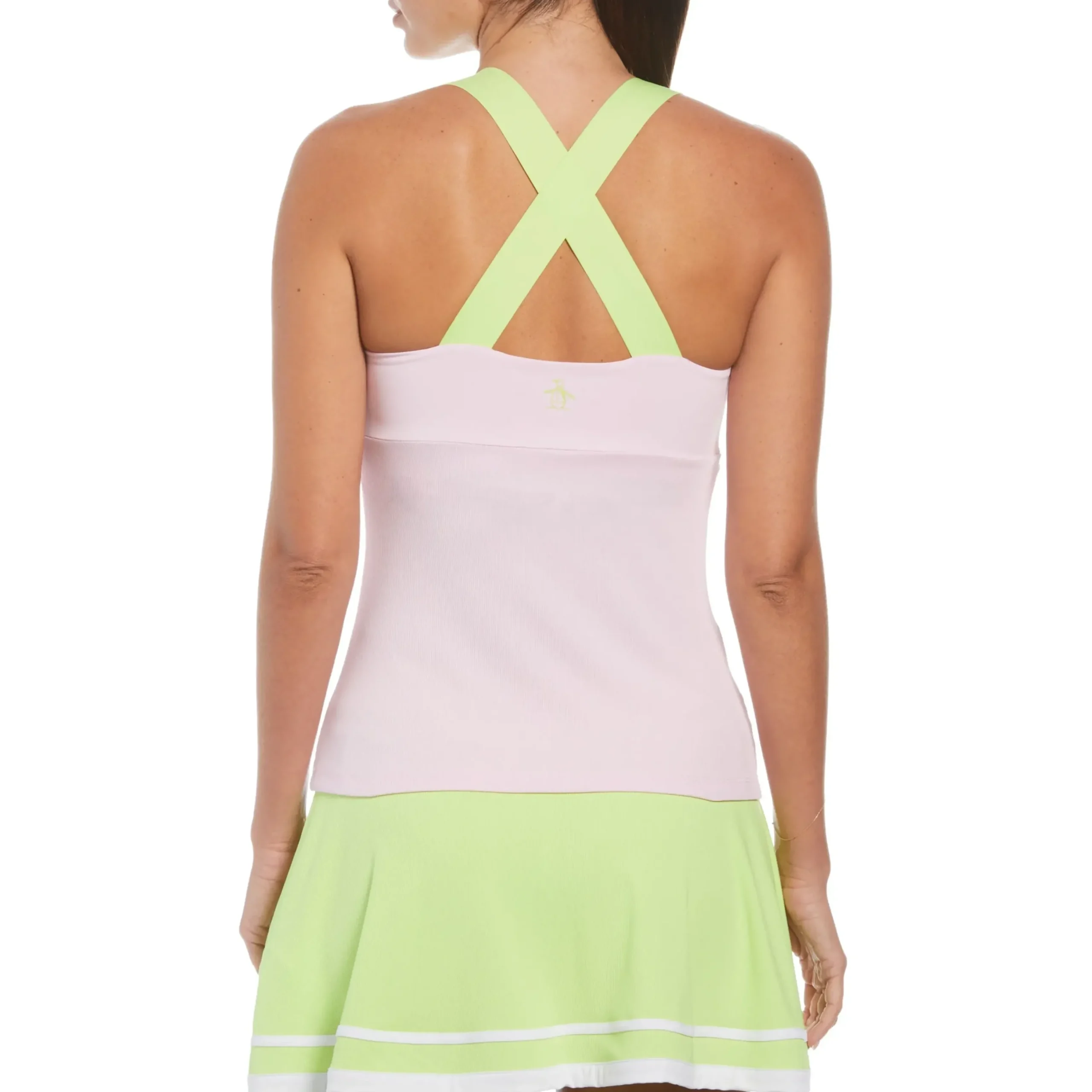 Women's Ribbed Criss Cross Tennis Tank Top